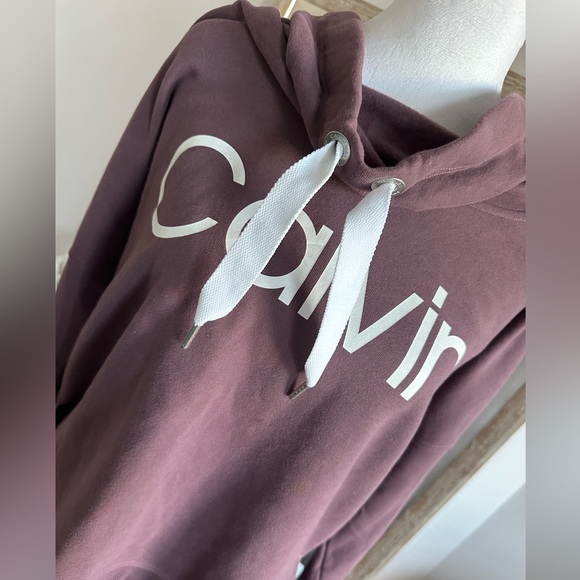 NWOT Calvin Klein Performance Funnel Neck Logo Sweat Shirt - Picture 2 of 10
